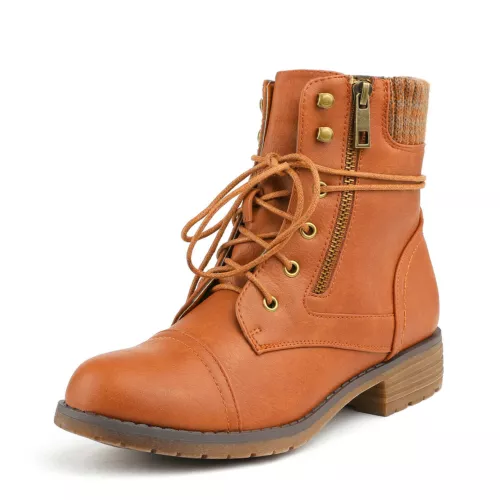 نیم بوت پاییزی قهوه ای روشن