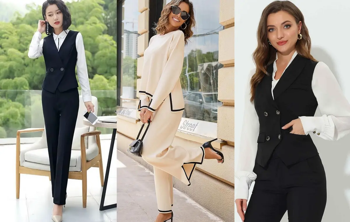 جلیقه و شلوار ست زنونه