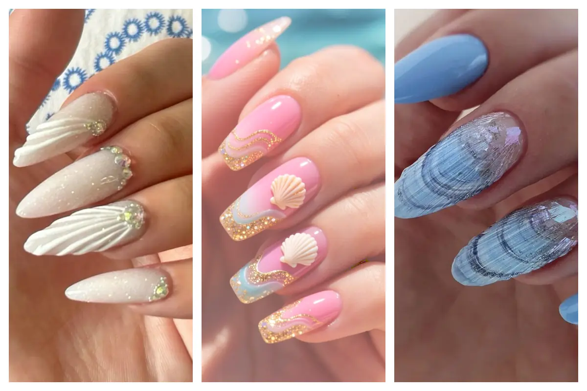دیزاین ناخن صدفی؛ یه انتخاب زیبا و خاص که ناخن‌هات رو مثل جواهرات درخشان می‌کنه!