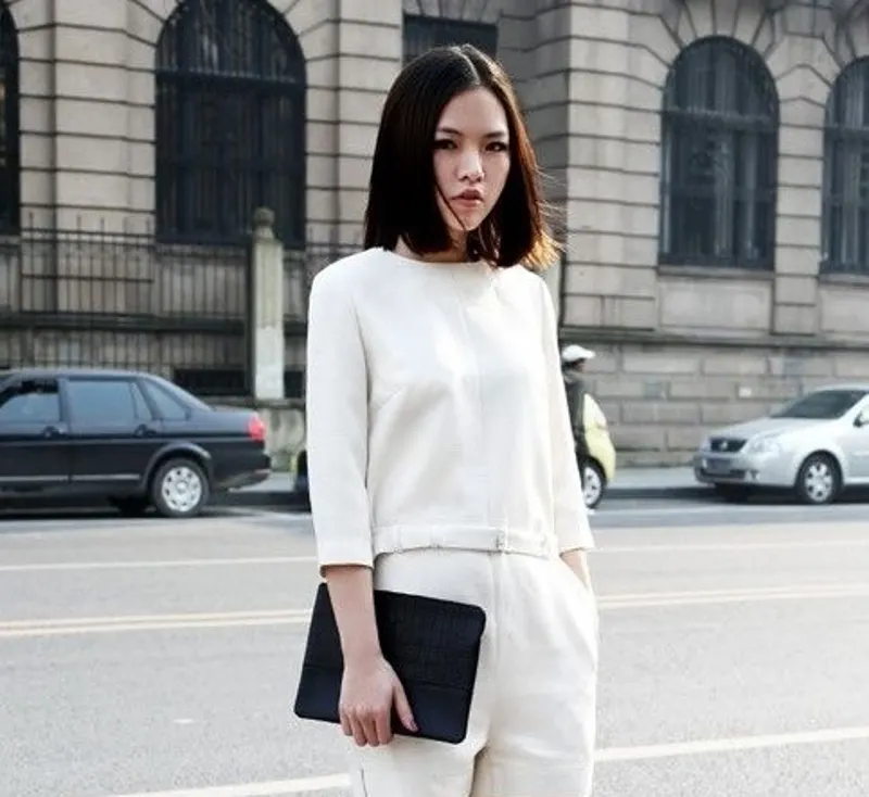 لباس سفید زنانه مینیمال