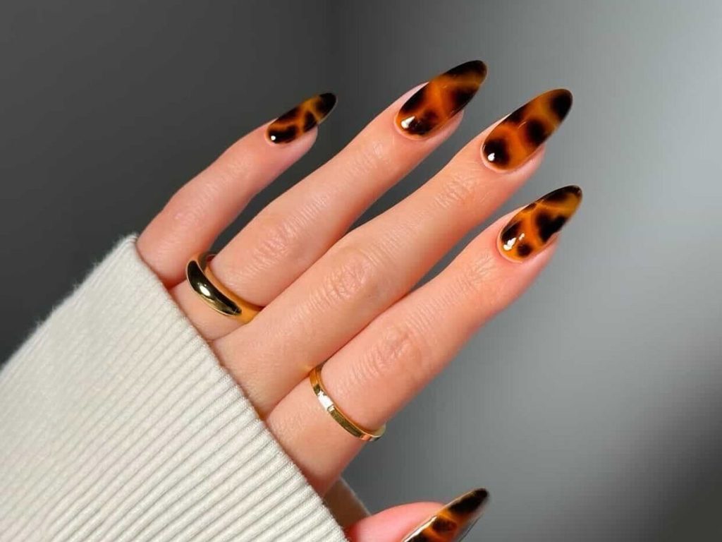 دیزاین ناخن لاکپشتی