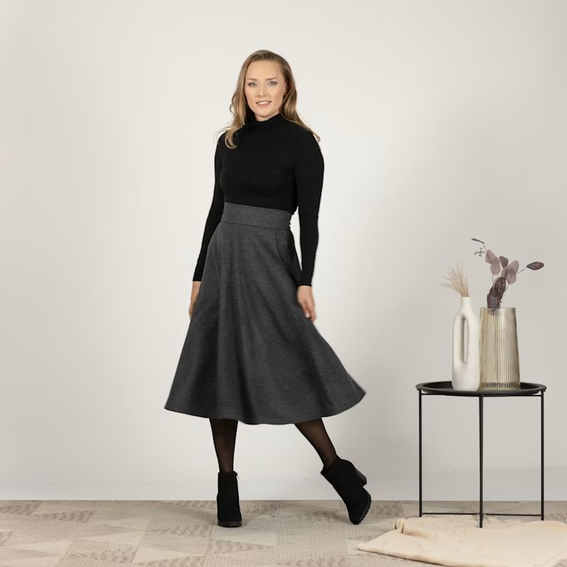 دامن میدی طوسی تیره