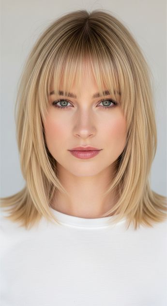 موی چتری بلوند