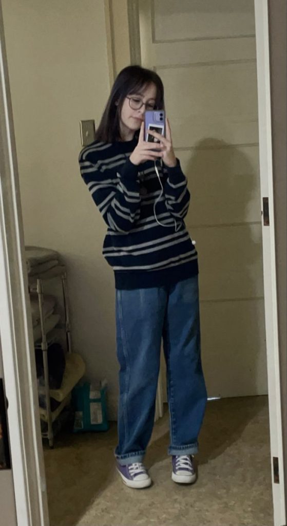 شلوار جین تینیجری ساده ابی تیره