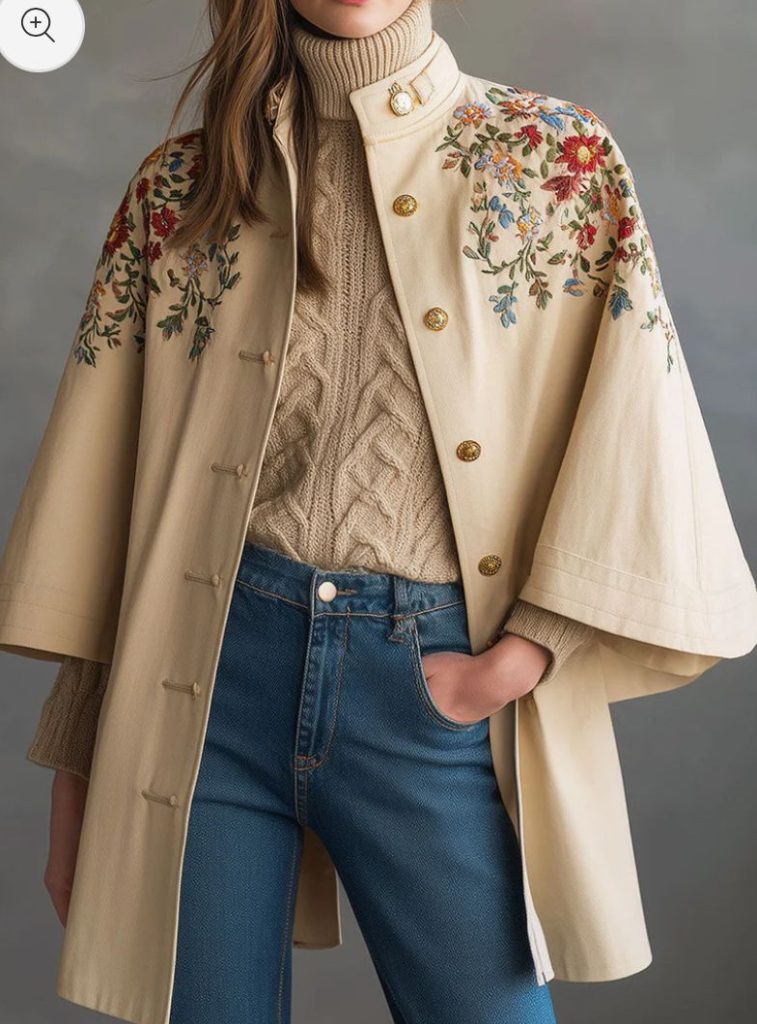 مانتو سوزندوزی کرم