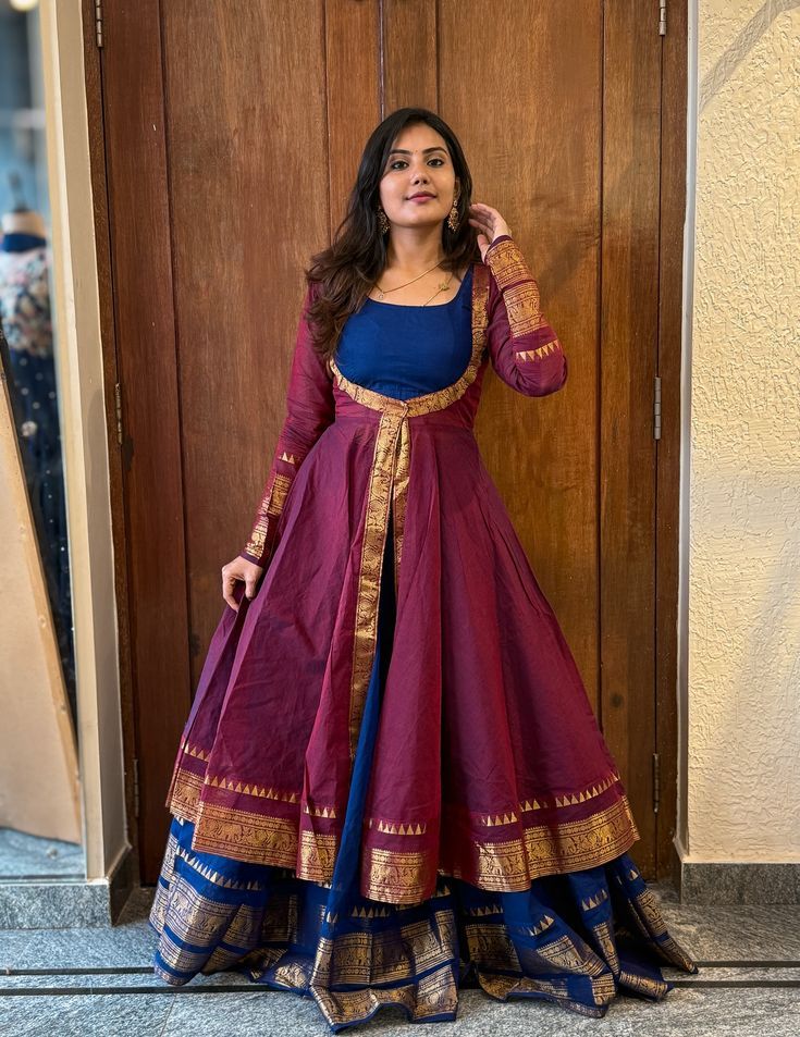 لباس ساری بنفش