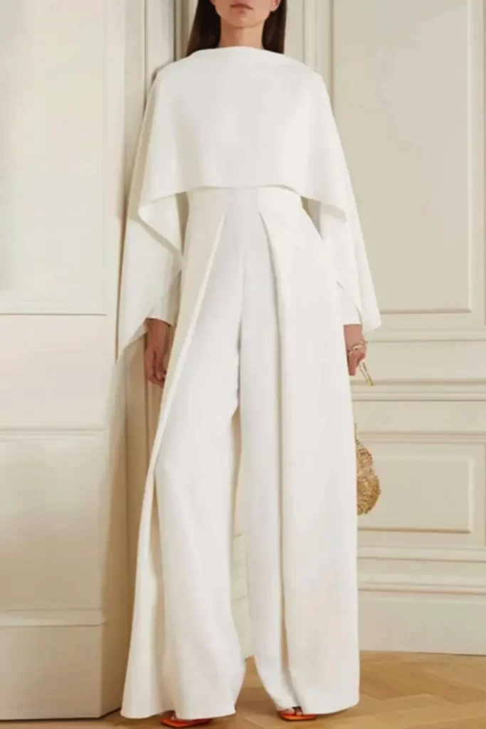 پیراهن سفید فرمالیته ساده