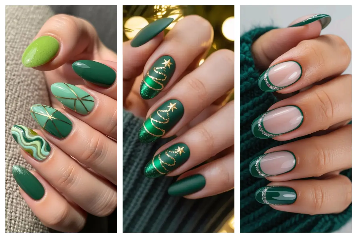 مدل طراحی ناخن سبز؛ از سبز زیتونی تا یشمی مات و مینیمال، شیک‌ترین انتخاب زمستون امسال!