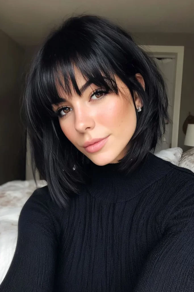 موی چتری سیاه