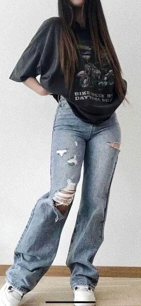 شلوار جین تینیجری زاپ دار