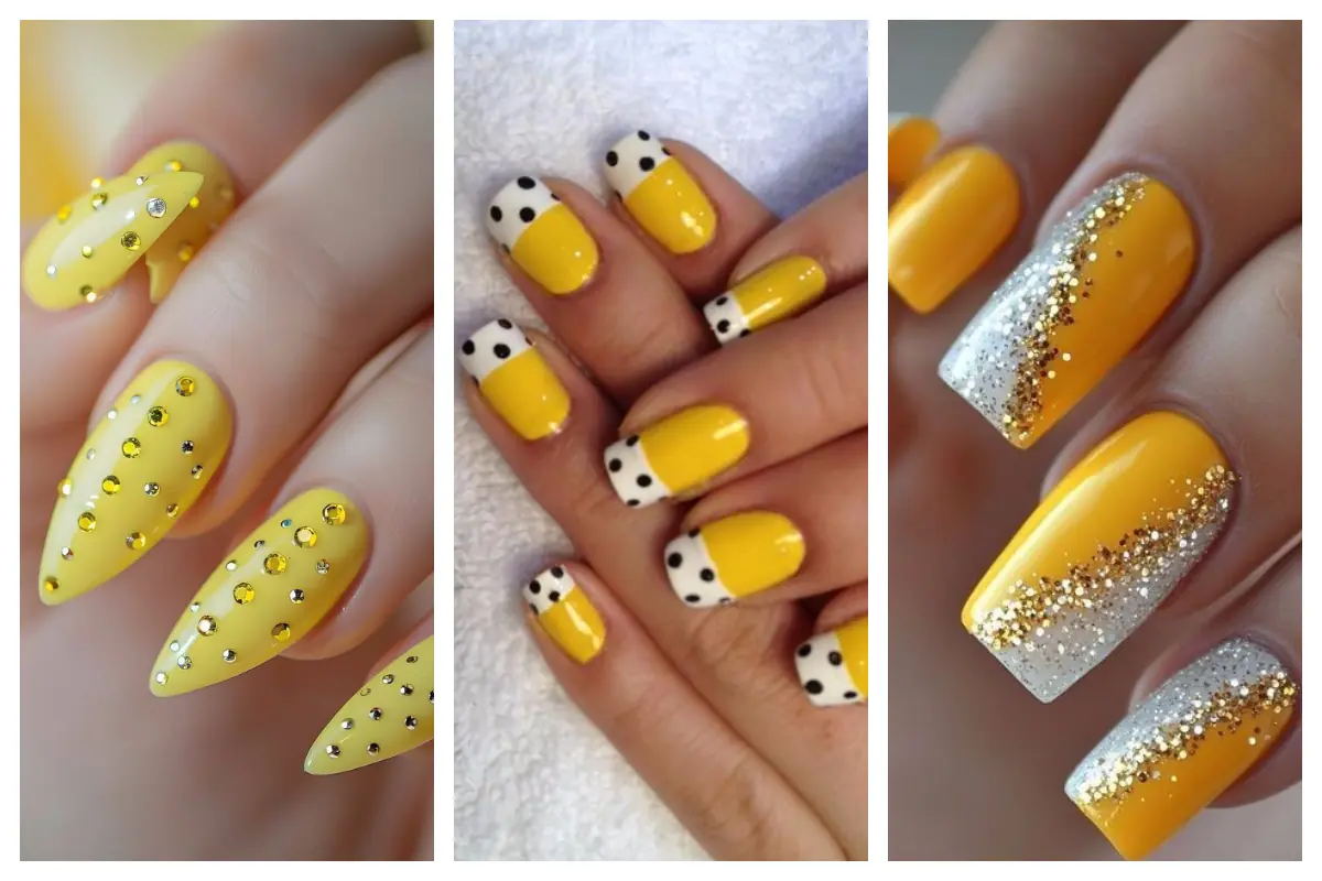 دیزاین ناخن زرد؛ این طراحی رو بزن، همه میپرسن راز شادیت چیه!